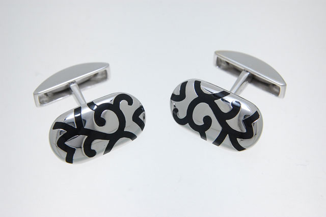 Gemelli in oro bianco codice 407S